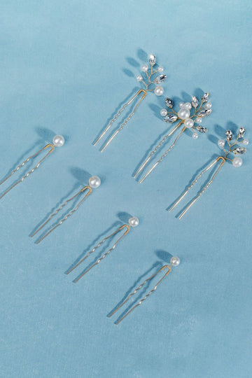 Enkel perle rhinesten håndlavet brudehovedstykke